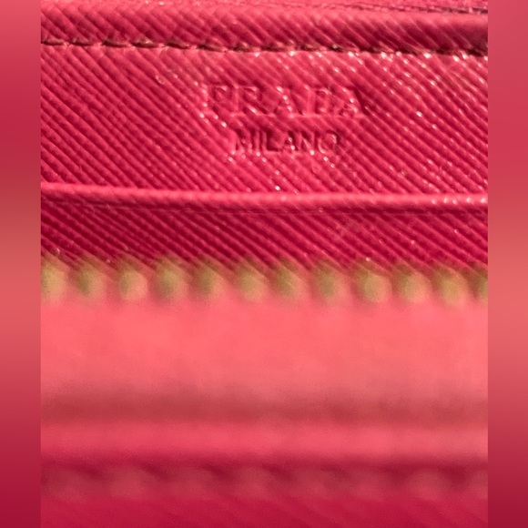 Authentic Prada Saffiano Bow Zip Around Wallet - Picture 12 of 12